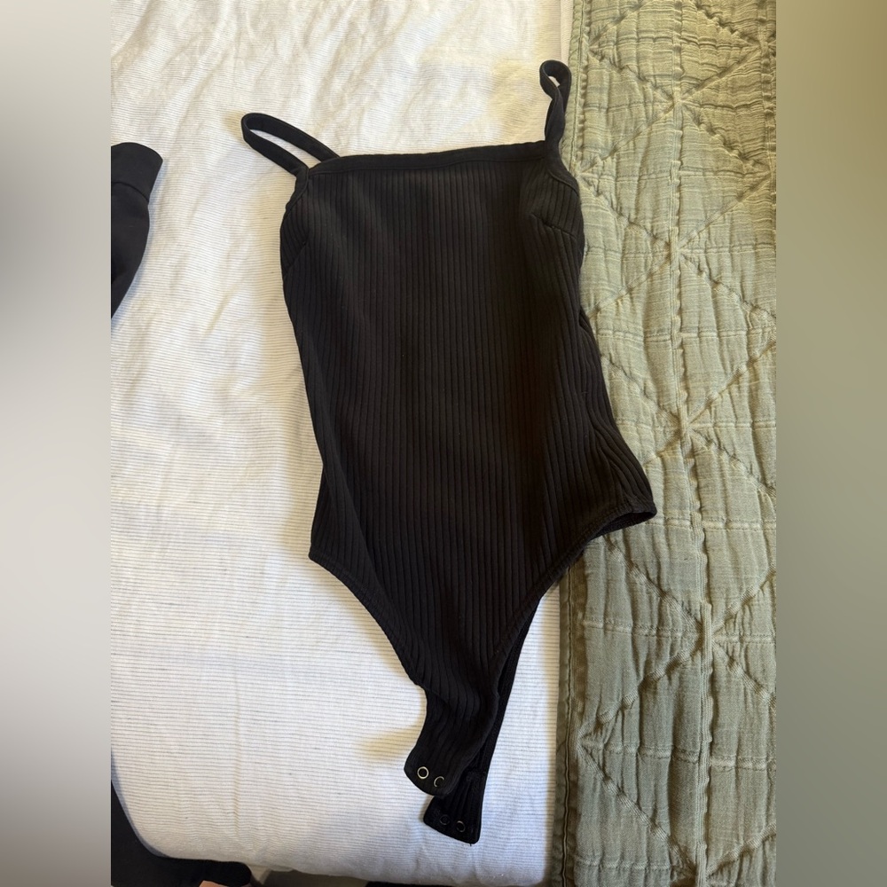 Citizens Of Humanity Black Ribbed Bodysuit - Picture 4 of 4